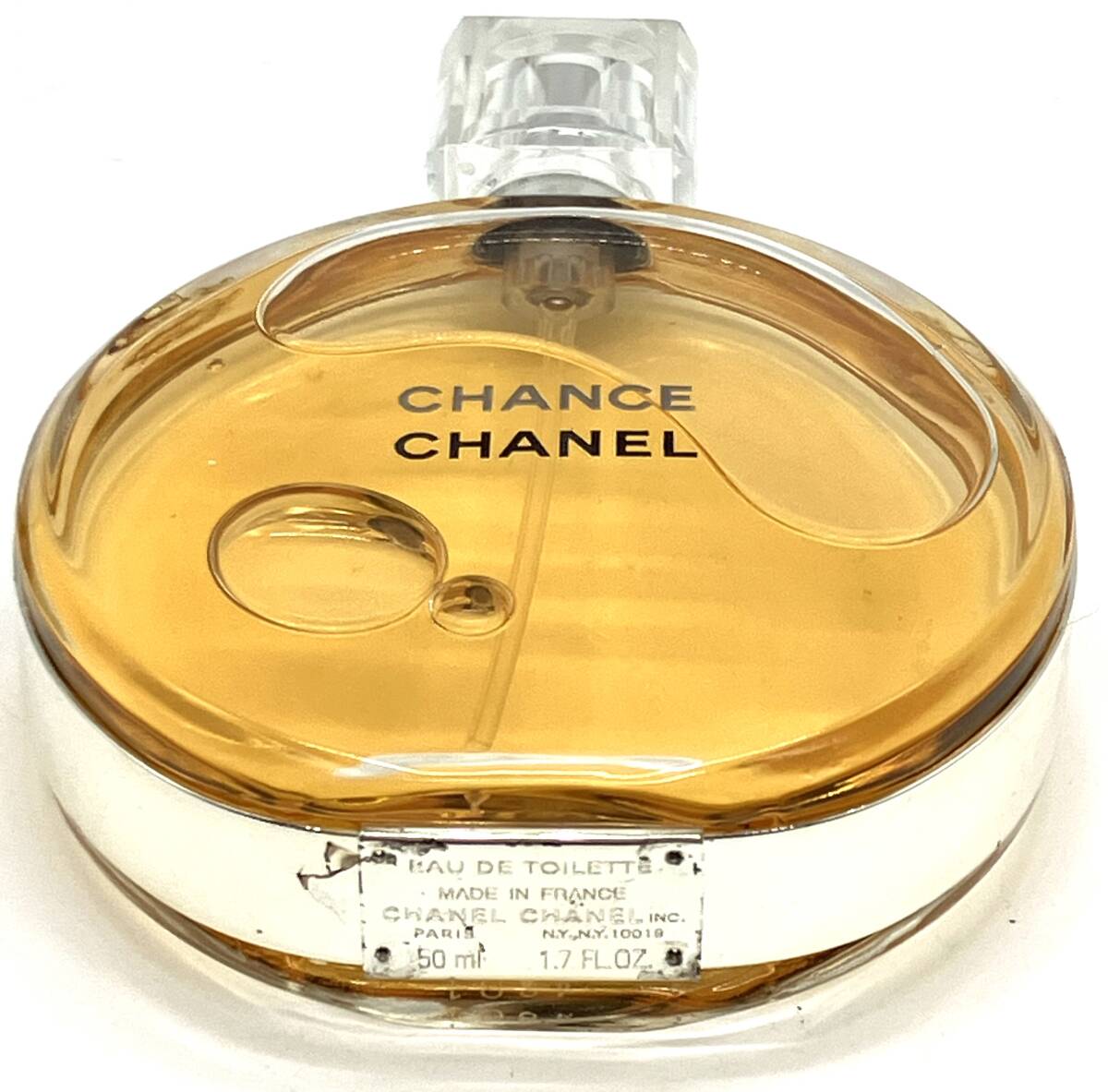 【12038】CHANEL シャネル CHANCE チャンス EDT オードトワレ 50ml 香水 残量7～8割程度_画像3