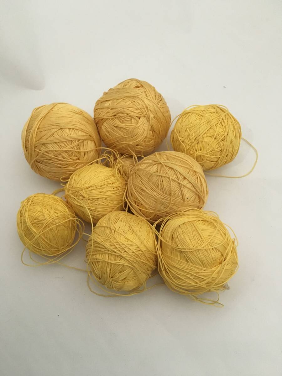  毛糸　編み物などに いろいろまとめて　黄色_画像1