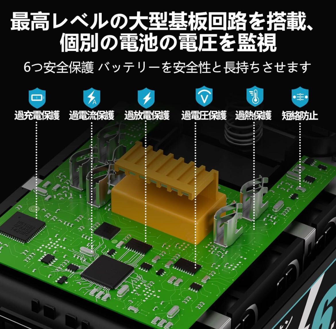 互換 マキタ 14.4V バッテリー 6.0Ah 大容量 - 二個セット 互換 マキタ バッテリー 14.4V 純正 BL1460B BL1450 BL1430B BL1415Nなど 対応_画像3