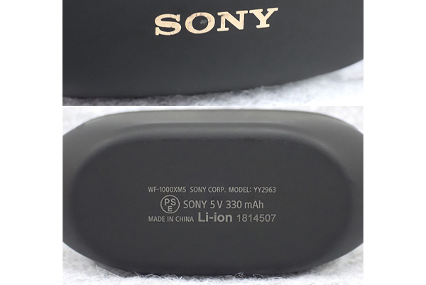 【中古 良品】SONY WF-1000XM5 ブラック ノイズキャンセリング Bluetooth ワイヤレスイヤホン 本体(PCA701-1)_画像4