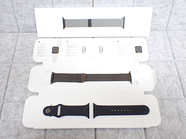 【中古 良品】Apple Watch Series6 Cellular 44mm ステンレススチールケース と ミラネーゼループ M09J3J/A スポーツバンド付き(PCA752-1)の画像7