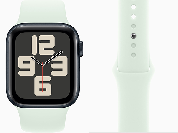 【新品 未開封】Apple Watch SE 第2世代 GPS 2023年 40mm ミッドナイトアルミニウムケース と ソフトミントスポーツバンド M/L(PCA780-1)の画像1