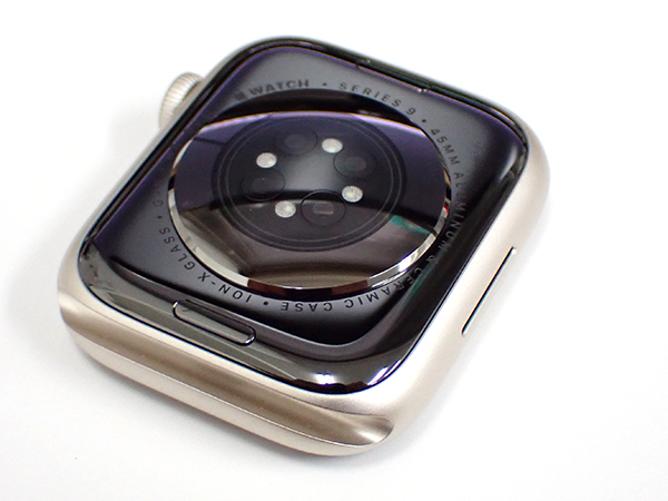 【中古 美品】Apple Watch Series9 GPS 45mm スターライト アルミニウムケース と [未開封]スポーツバンド S/M MR963J/A(PCA870-1)の画像5