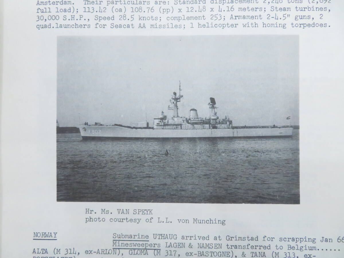 軍艦 洋雑誌(17【WARSHIP INTERNATIONAL◆SPRING】1967年 世界の軍艦 外国 各国　　　　　　検)海軍戦艦空母駆逐艦潜水艦図面写真_画像4