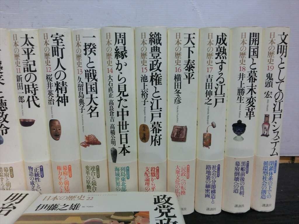 T【Q3-25】【140サイズ】日本の歴史シリーズ 講談社 全26冊/王権誕生 日本とは何か 他/※シミ 汚れあり_画像4