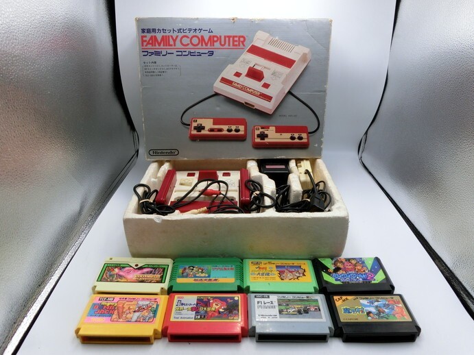 T【フ4-84】【100サイズ】任天堂 ファミコン 本体+ソフトセット/ゲゲゲ T【フ4-84】【100サイズ】任天堂 ファミコン 本体+ソフトセット/ゲゲゲ