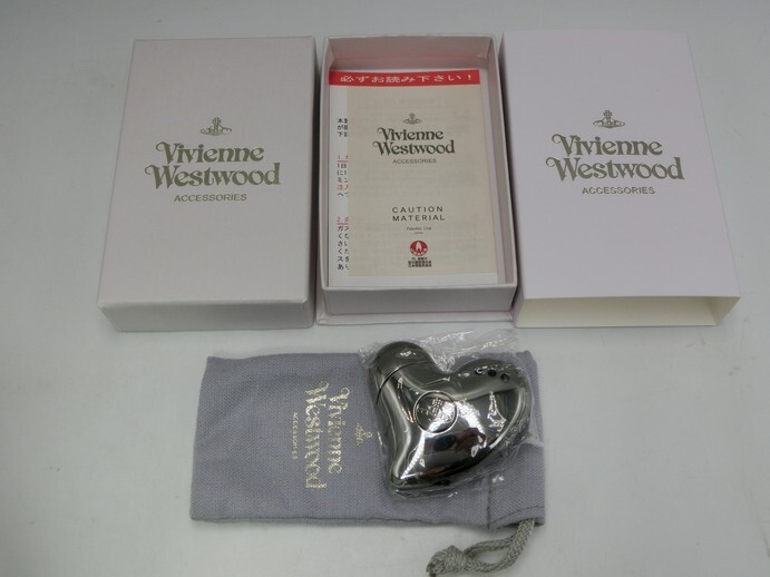 T【ホ4-83】【60サイズ】▲極美品/Vivienne Westwood ヴィヴィアンウエストウッド/ガスライター VM-3415 ハートGM_画像1