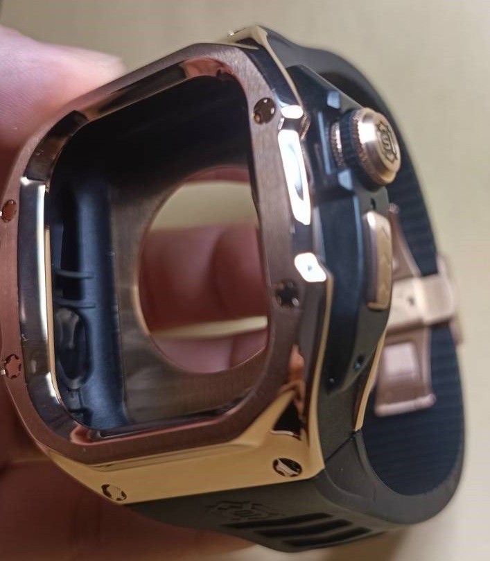 メタルRG黒 49mm apple watch ultra アップルウォッチウルトラ メタル ケース ゴールデンコンセプト