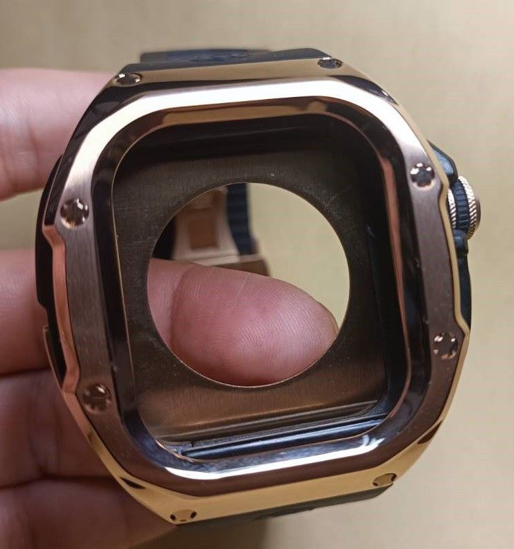 メタルRG黒 49mm apple watch ultra アップルウォッチウルトラ メタル ケース ゴールデンコンセプト