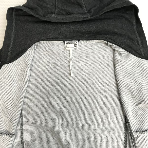 アディダス/adidas★ジップアップパーカー【レディースL/チャコールグレー/charcoal gray】サイドライン/Jaket/Jumper◆BH604_画像5