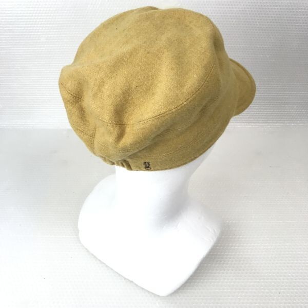 タグ付き新古品★Grace Hats/グレースハット★wool/キャスケット【サイズフリー/黄色/yellow】knit/hat/cap/reve de bijoux◆BG907