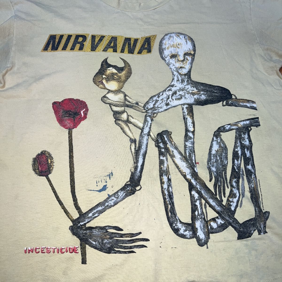 1993年 Nirvana ニルヴァーナ INCESTICIDE バンドTシャツ