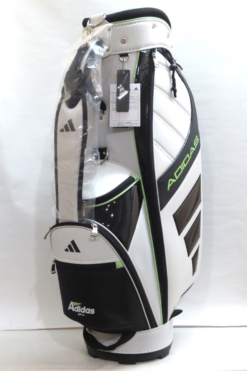 人気大割引 新品★アディダス★IKL13 2.9kg★軽量★【IN6670】ホワイト/ブラック/グリーン★送料無料 キャディバッグ★2024★9型 パフォーマンス adidas