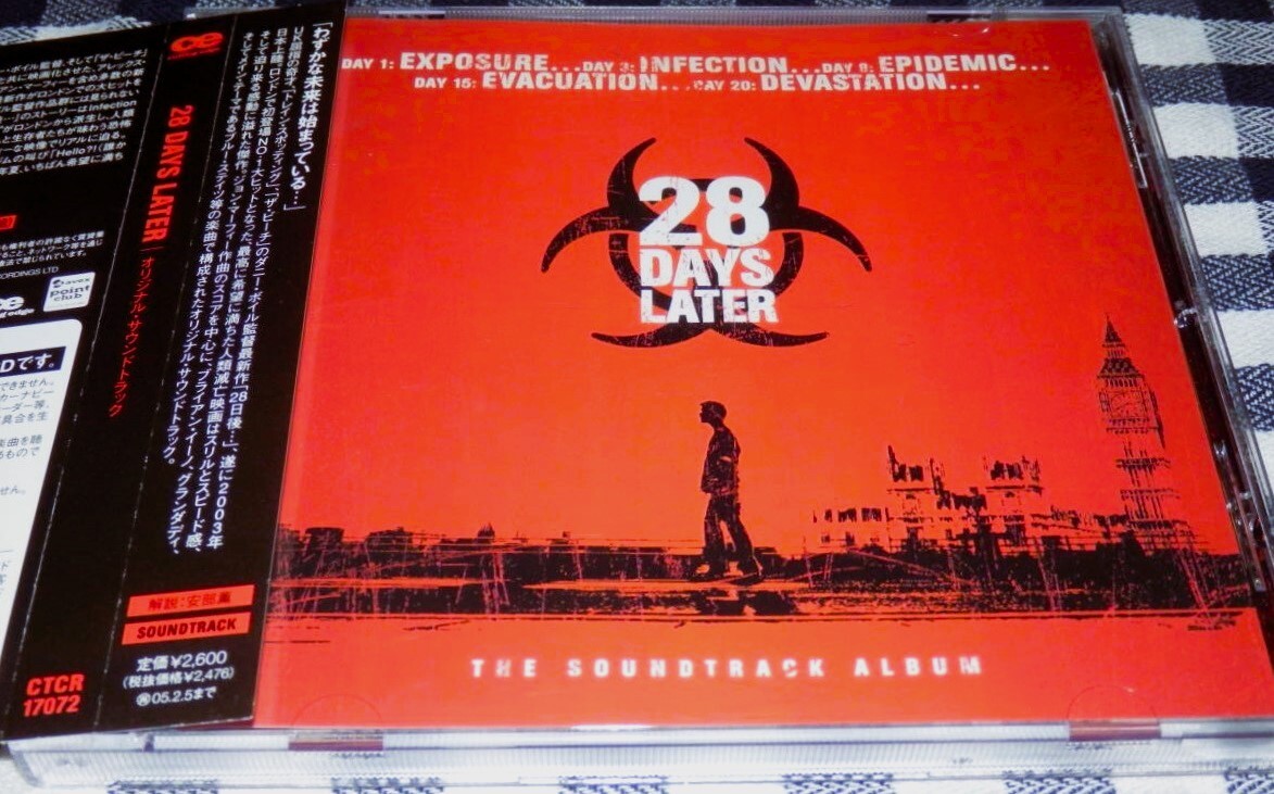  obi attaching *28 day after...* Japan domestic record soundtrack [2002 year work *28 DAYS LATER]* all 23 bending compilation * music total finger .: John *ma-fi*ki Lien *ma-fi*