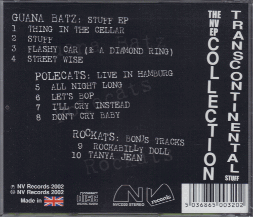 【新品/輸入盤CD】GUANA BATZ,POLECATS,ROCKATS/Transcontinental Stuff-The NV EP Collection_(出品商品はシールド状態です)