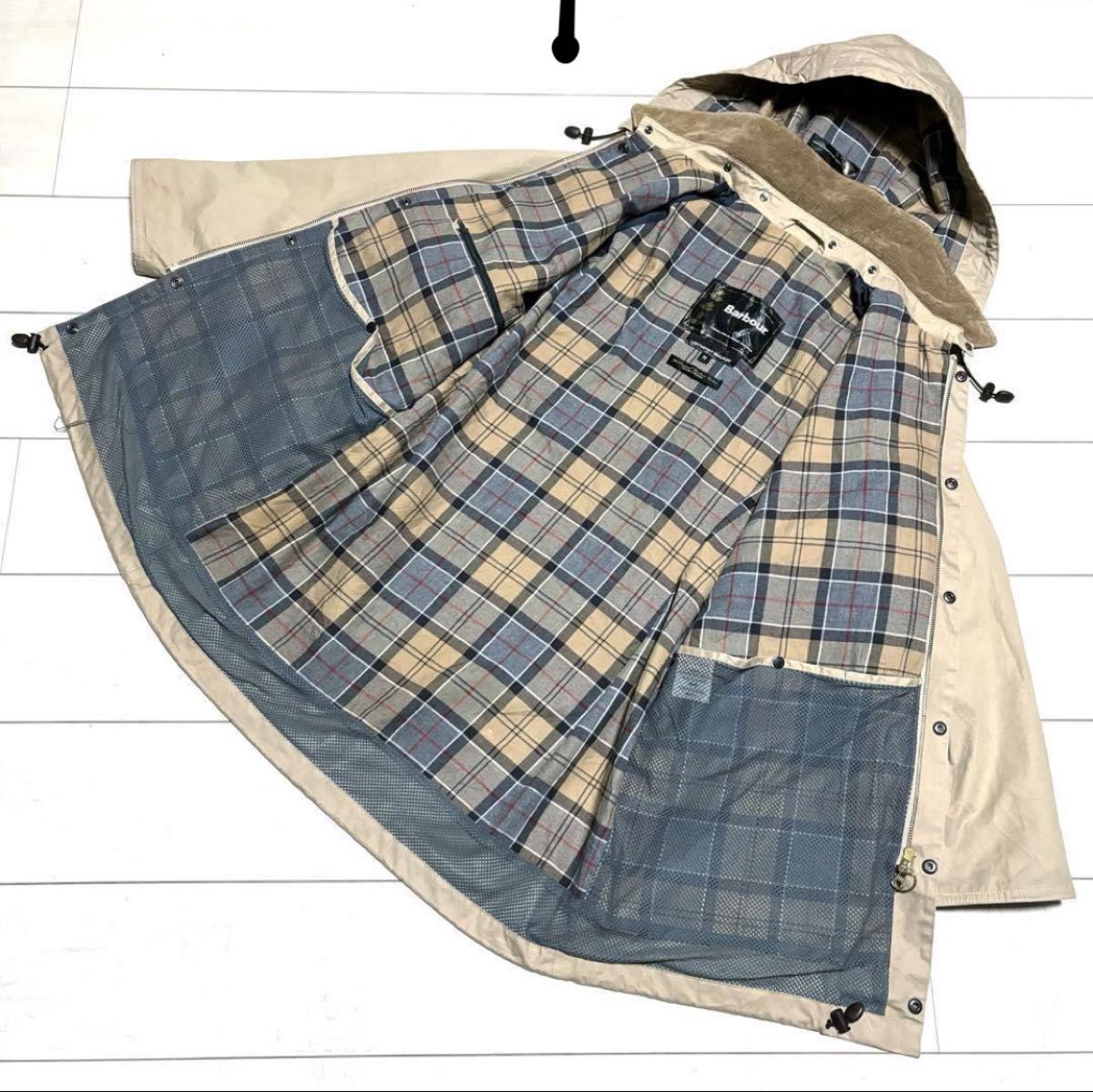 barbour バブアー ライトウェイトビューフォート ジャケット ラグラン スプリングコート ベージュ ノンオイル 