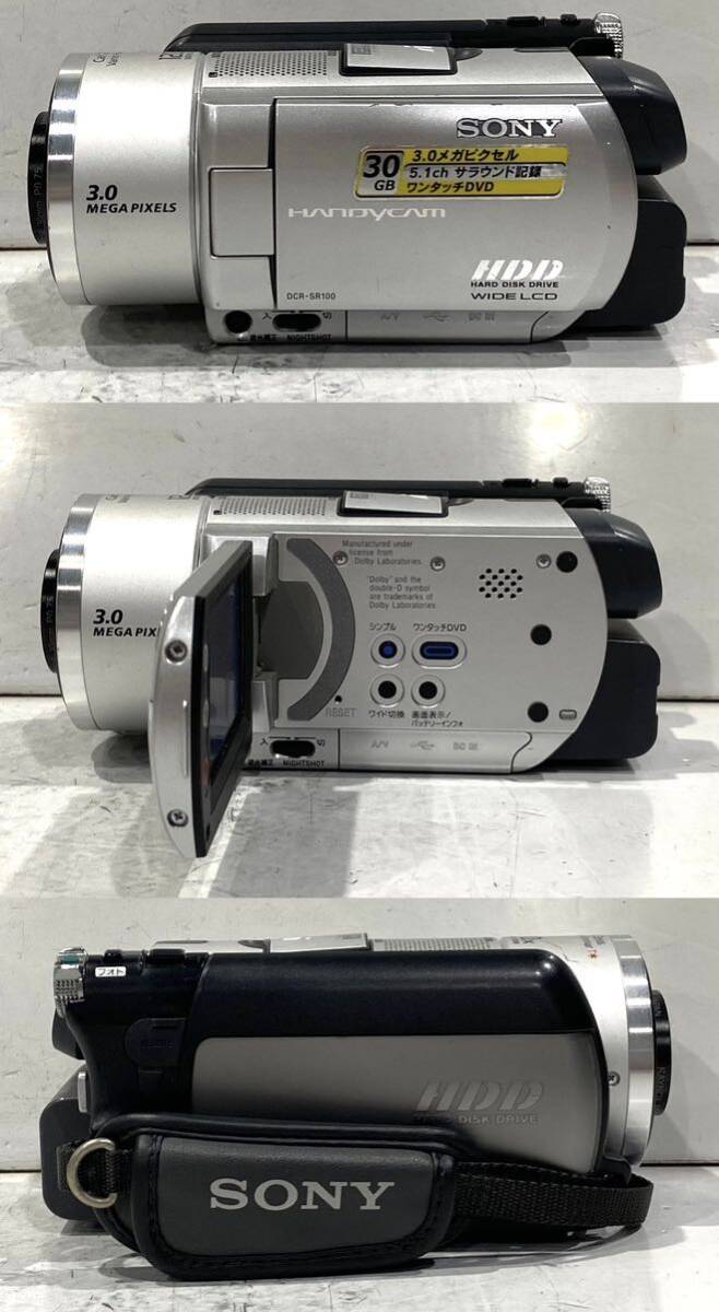240322i☆ SONY Handycam DCR-SR100 HDD デジタルビデオカメラ ♪配送方法＝おてがる配送宅急便(EAZY)♪の画像3