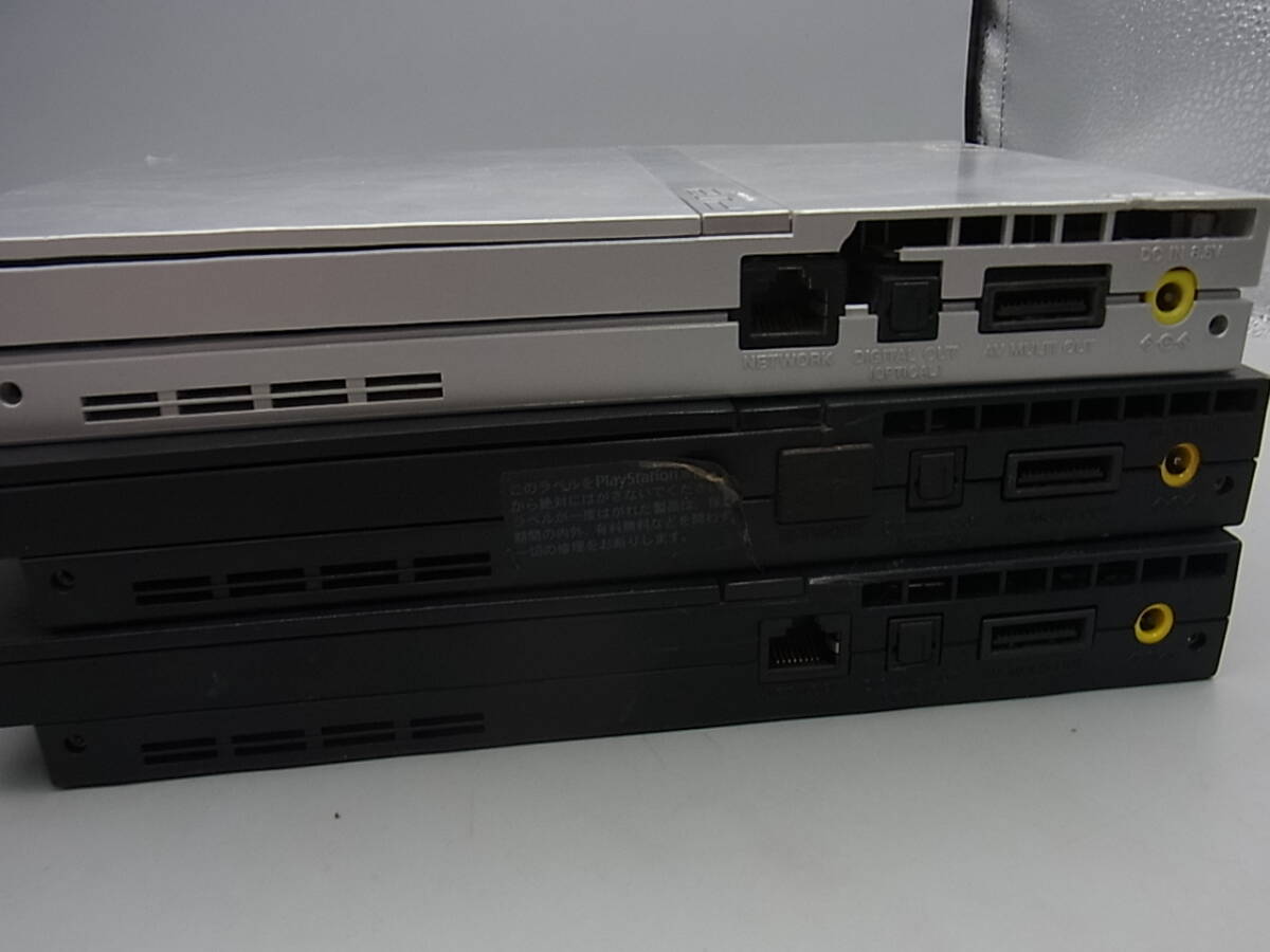 G37-6/PS2 コンパクト 3台 まとめて SCPH-70000 SCPH-75000 プレイステーション2 小型 ジャンク ゲーム SONY ブラック シルバー_画像7