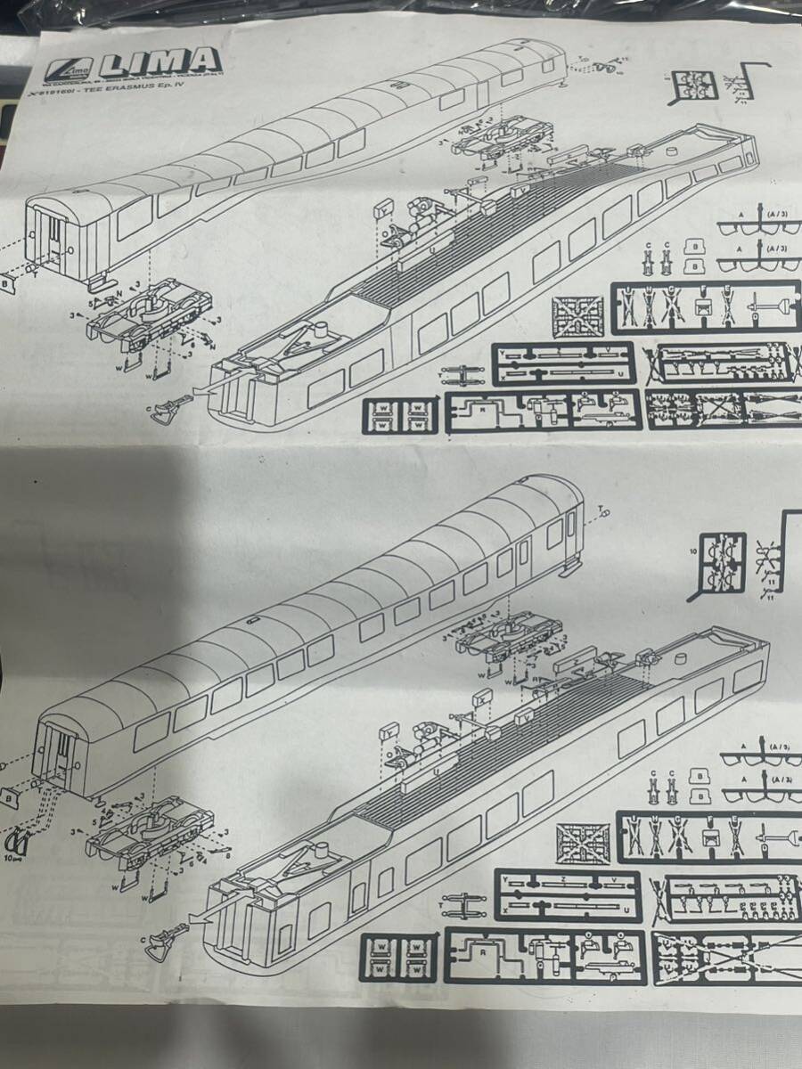 【t209】　LIMA コレクション　鉄道模型 のTEE エラスムスERASMUS 4両セット_画像7