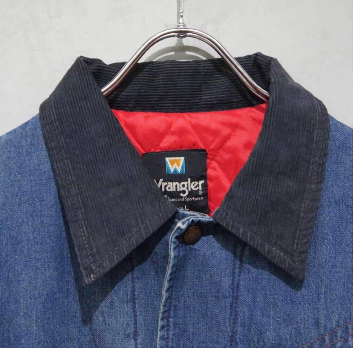 1円スタート70年代 Wrangler(ラングラー) デニムワークジャケットvintage denim Jacket カバーオール スポーツジャケット 古着 ビンテージの画像4