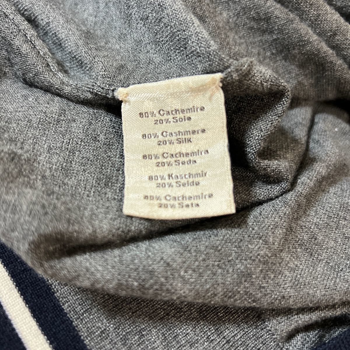 【極美品】HERMES エルメス 最高級 カシミア ニット セーター size L メンズ_画像6