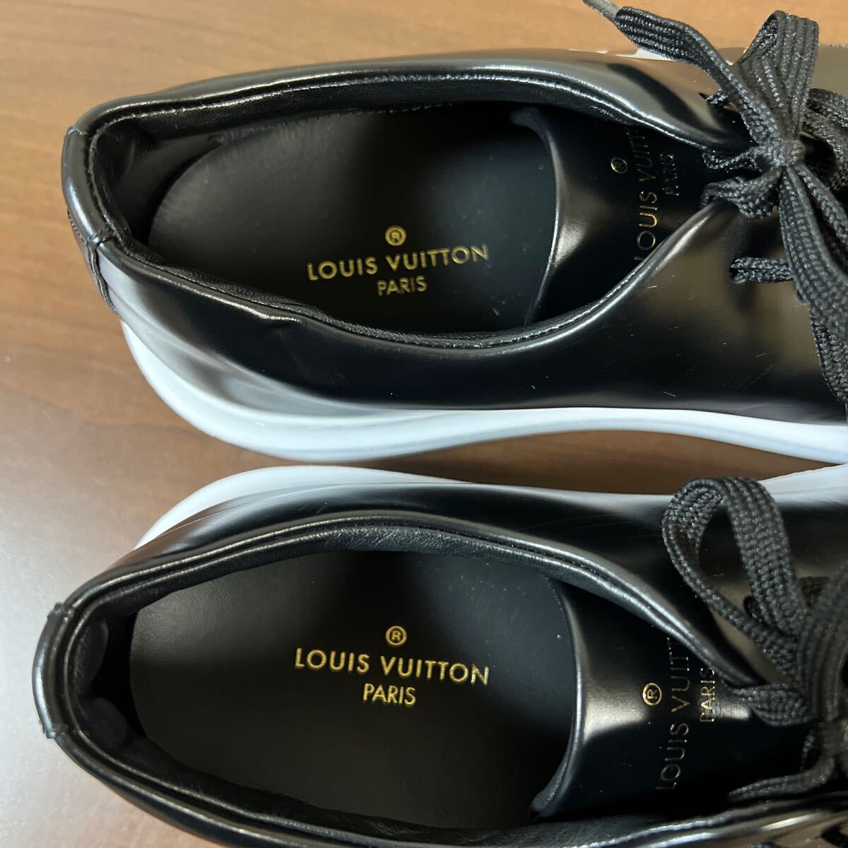 【未使用品】LOUIS VUITTON ルイヴィトン ビバリーヒルズライン スニーカー size 7 1/2 ブラック_画像7