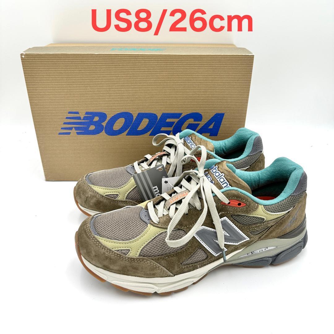 即決【入手困難】bodega x New Balance M990BD3 US8/26cm USA製 990v3 ニューバランス ボデガ別注 スニーカー コラボ 991 992 993 メンズ_画像1