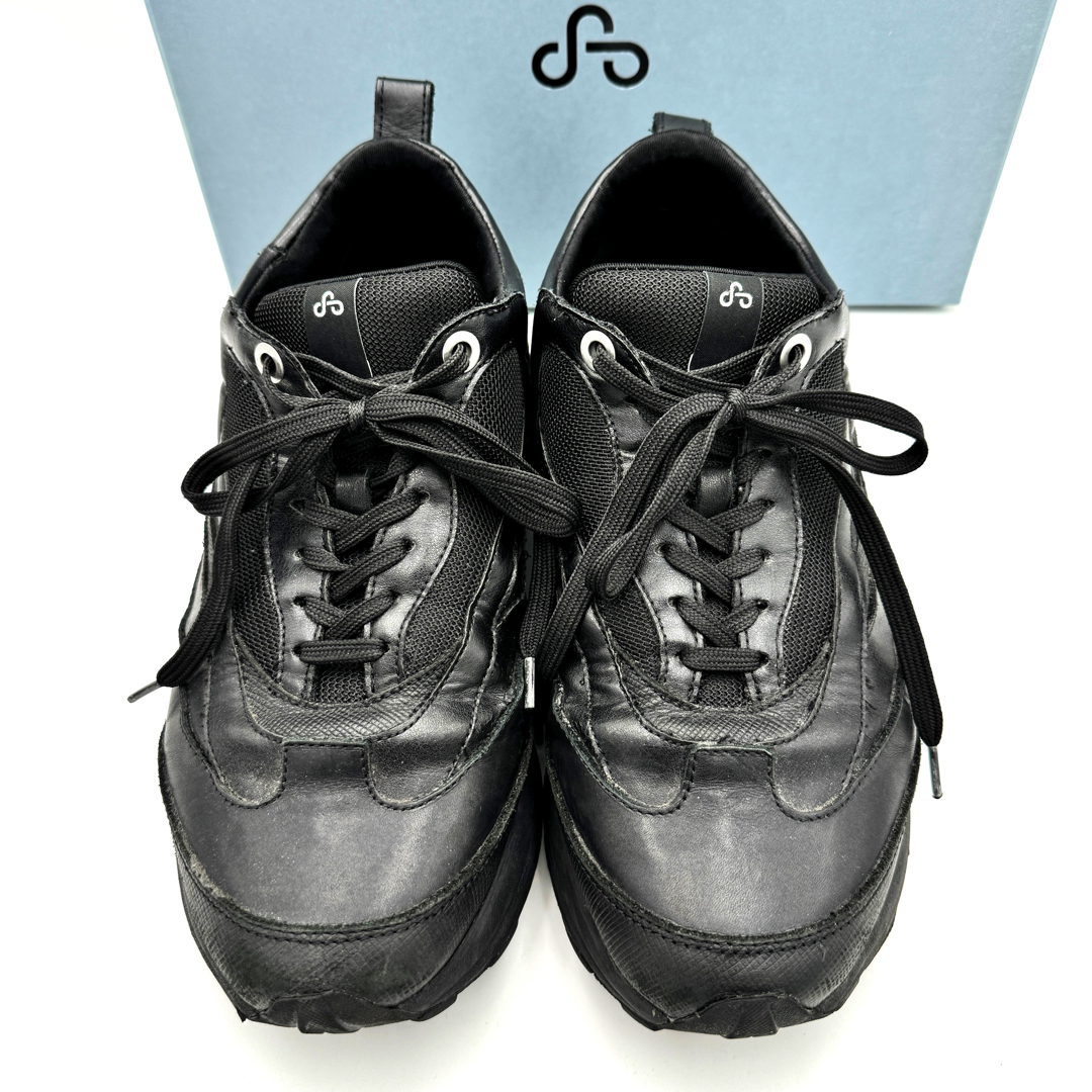 1 jpy ~OAO sneakers THE CURVE 1/BLACK/27cm black black o-e-o- leather vibram Vibram sole original leather 