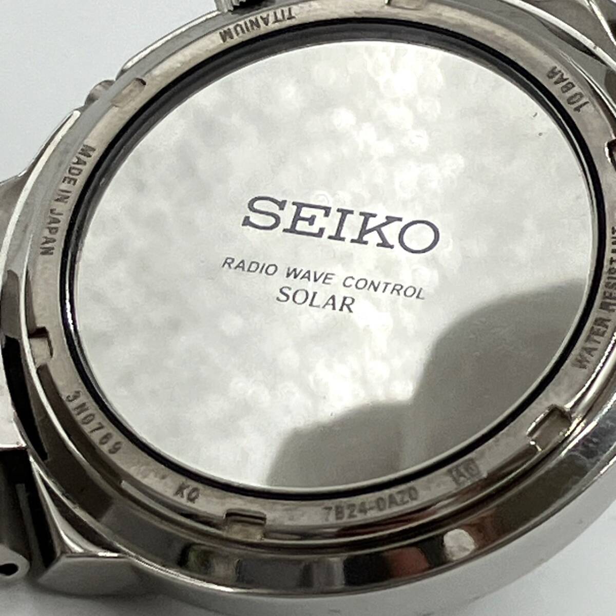 SEIKO セイコー RADIO WAVE CONTROL 7B24-0AZ0 電波 ソーラー　メンズウォッチ　チタン_画像6