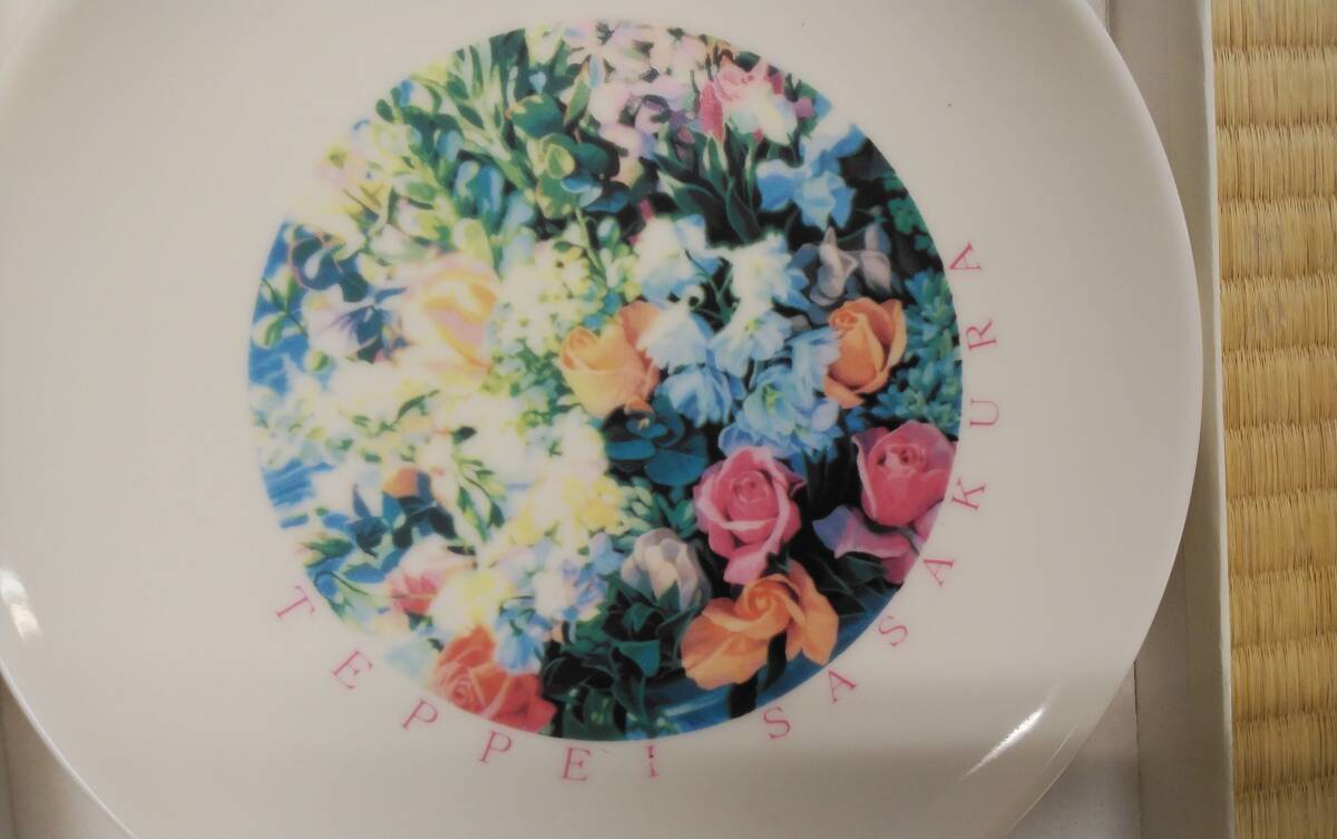 【未使用品】笹倉鉄平 TEPPEI SASAKURA 皿 プレート 絵皿 非売品 2枚 レア の画像6