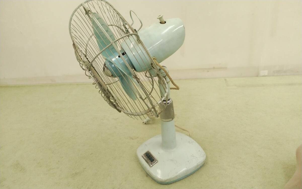  Showa Retro National electric fan operation verification ending National antique Vintage height 65cm width 40cm iron made 