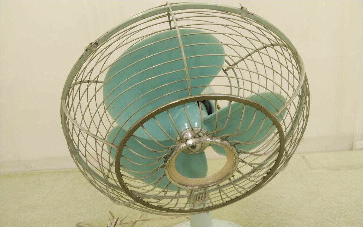  Showa Retro National electric fan operation verification ending National antique Vintage height 65cm width 40cm iron made 