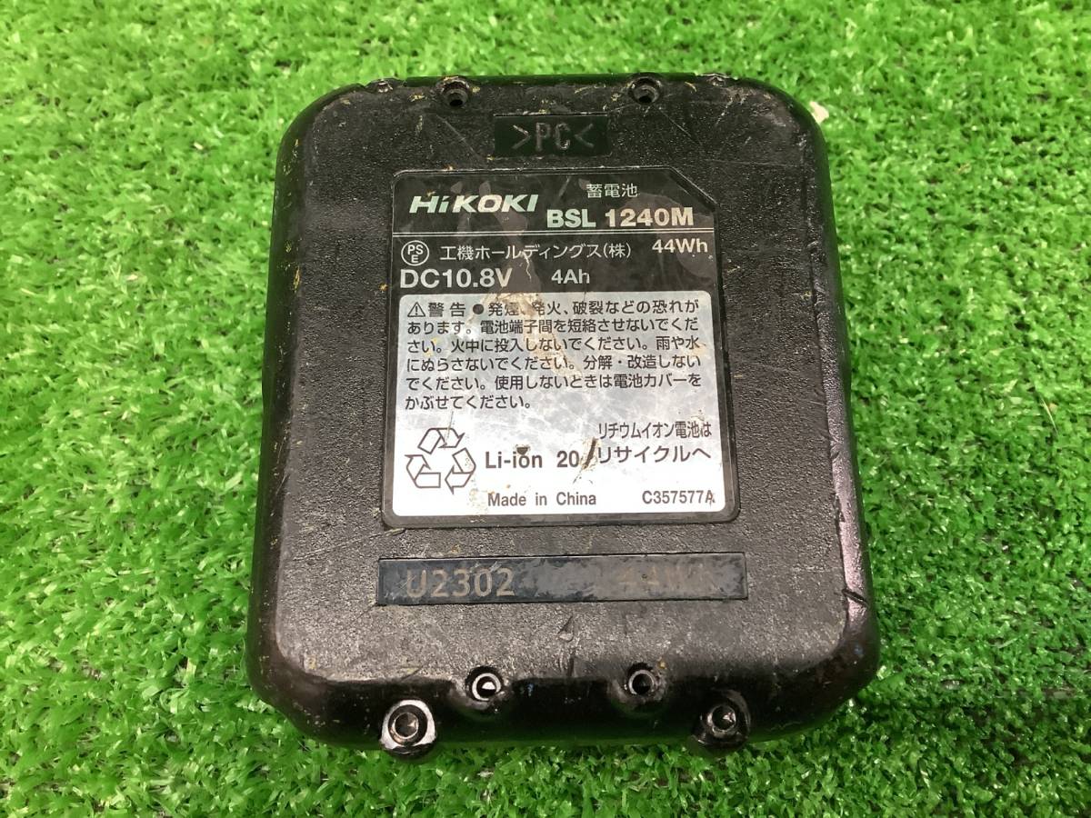 中古 HiKOKI ハイコーキ 10.8V リチウムイオン電池 BSL1240M 【2】_画像6