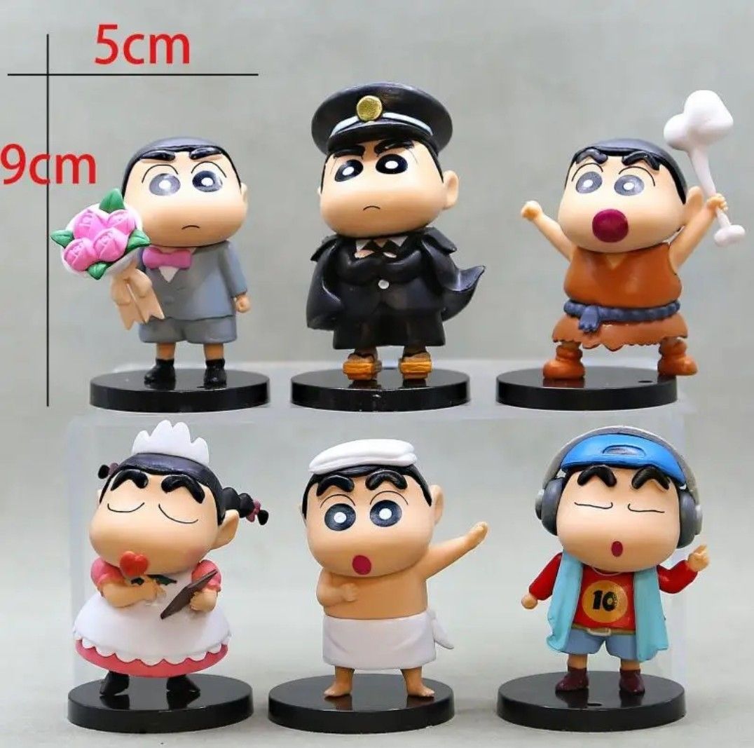 6体セット】 クレヨンしんちゃんフィギュア 海外品 ワーコレ 6体セット】 クレヨンしんちゃんフィギュア 海外品 ワーコレ
