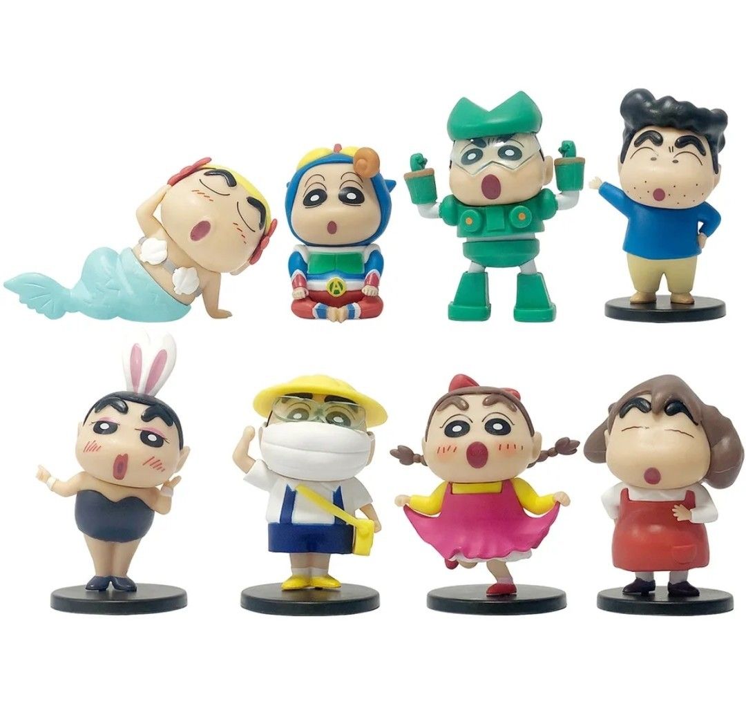 即日発送】8体セット クレヨンしんちゃんフィギュア コスプレ 即日発送】8体セット クレヨンしんちゃんフィギュア コスプレ