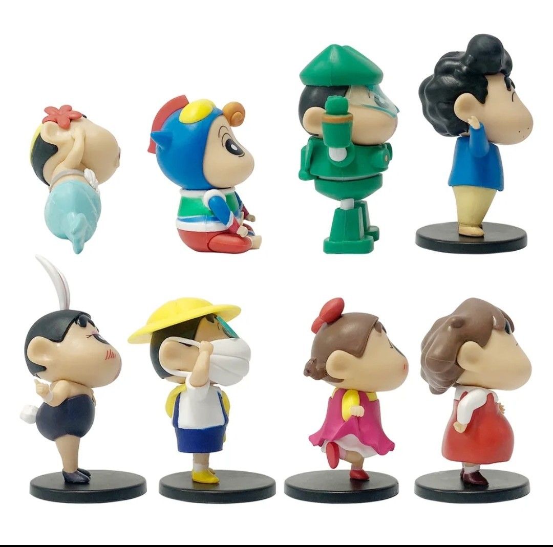 即日発送】8体セット クレヨンしんちゃんフィギュア コスプレ 即日発送】8体セット クレヨンしんちゃんフィギュア コスプレ