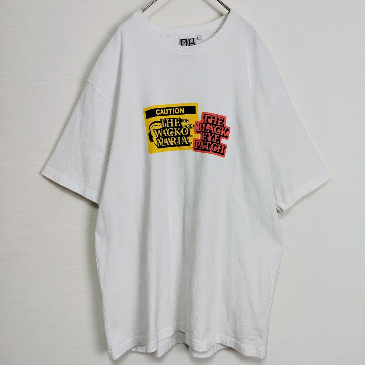 最強コラボ】ブラックアイパッチ×ワコマリア ダブルロゴTシャツ 最強コラボ】ブラックアイパッチ×ワコマリア ダブルロゴTシャツ