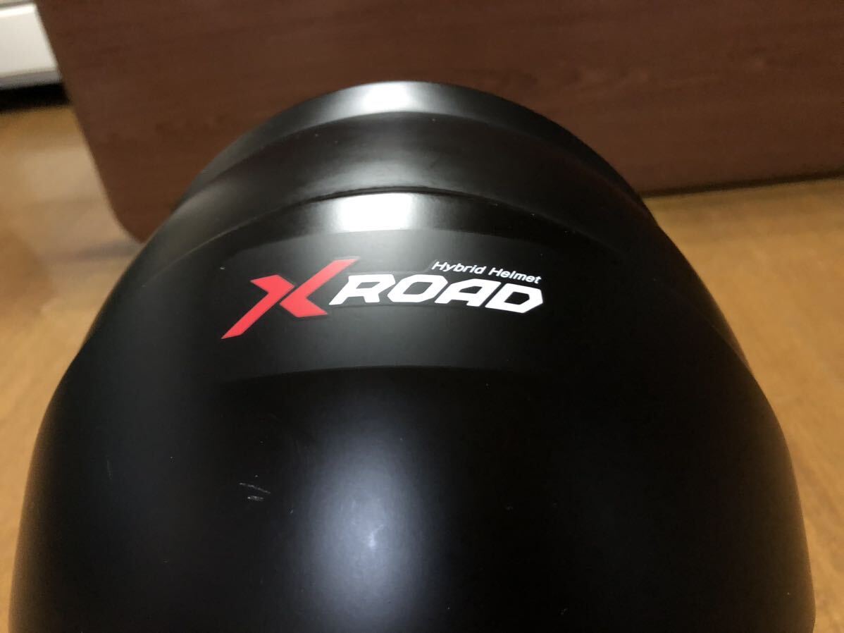 WINSヘルメット X-ROAD FREE RIDE インナーバイザー付き　オンロード　オフロード　ヘルメット 曇り止め付き　XL マッドブラック_画像8