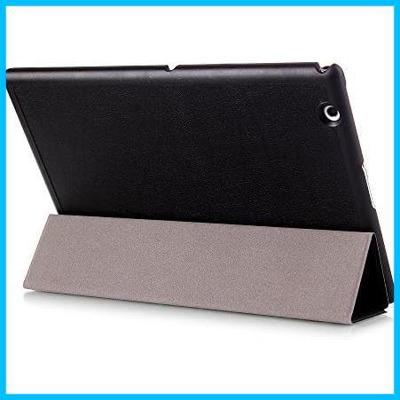 【】Sony Xperia Z4 Tablet ケース docomo SO-05G / au SOT31 ケース スタンド機能付き 三つ折型 超薄型 内蔵マグネット開閉式_画像4