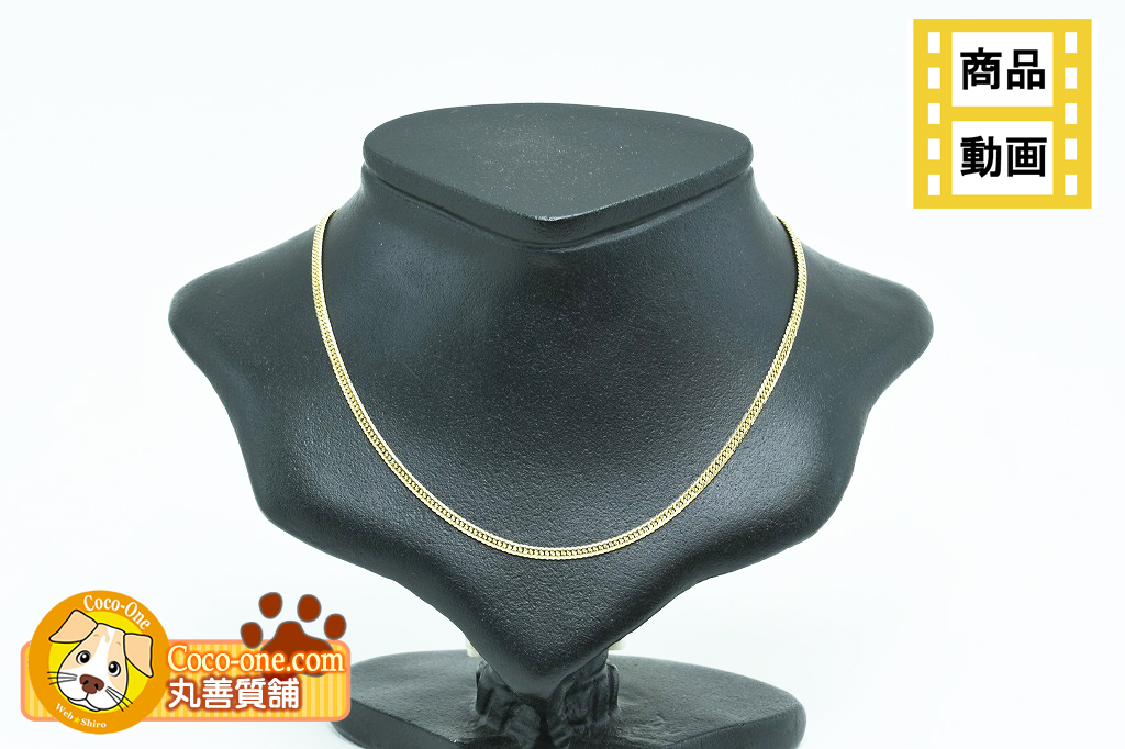 輝く高品質な K18ネックレス 喜平 6面 10.2g 50cm 中折れ金具 検定刻印付 簡易仕上げ 中古品 程度A 中古 送料無料 動画 Youtube ゴールド