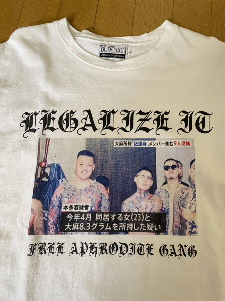 入手困難】budspool 逮捕　Tシャツ　XL デザイン　ワコマリア_画像3