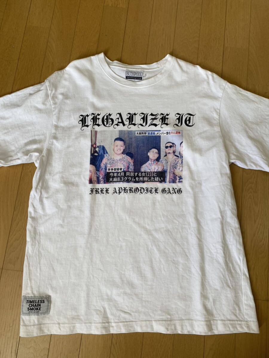 入手困難】budspool 逮捕　Tシャツ　XL デザイン　ワコマリア_画像4