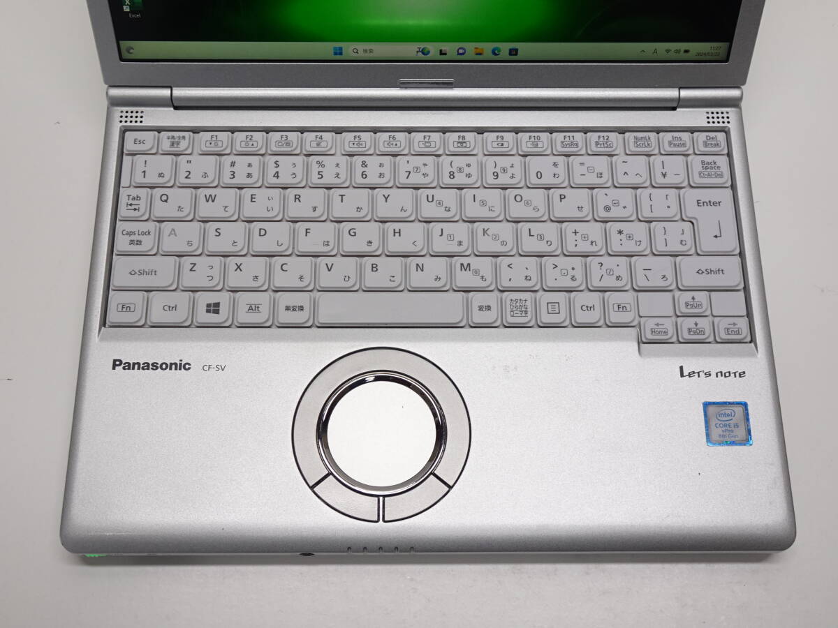 Panasonic CF-SV8 第8世代 Core i5 8365U/メモリ8GB/SSD 256GB Win11 MS-office 12.1インチ 1920x1200 バッテリー良好 管AD-291_画像2