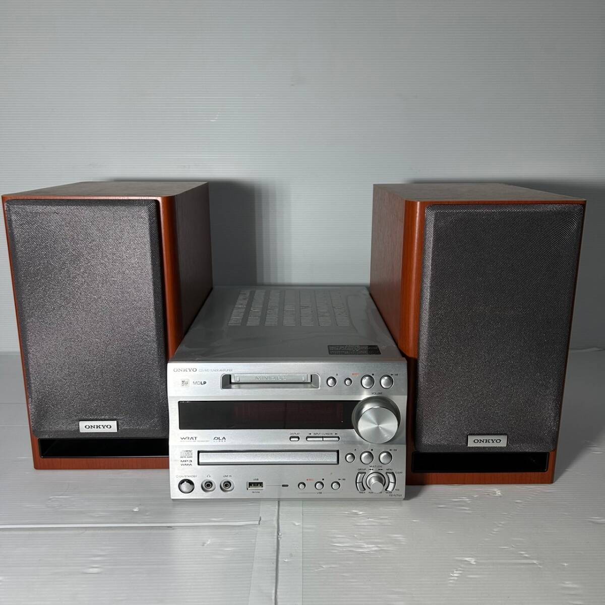 〈435〉ONKYO オンキョー 本体スピーカーセット システムコンポ MDコンポ FR-N7NX/D-N7EX CD MD X-N7EX(D)_画像1