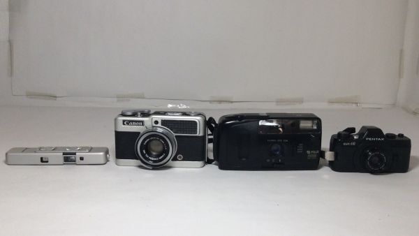 【未点検・未清掃】Canon / FUJI / KYOCERA / MINOX / PENTAX フィルムカメラ【7台セット】_画像5