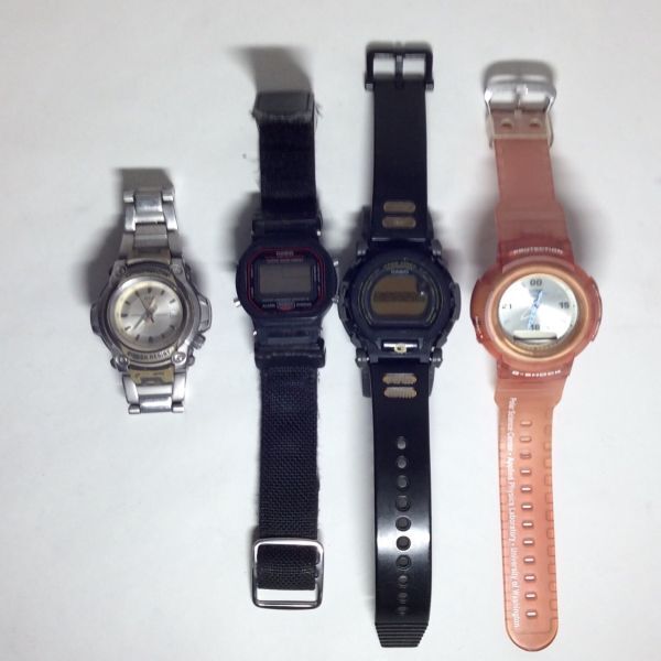 【未点検・未清掃】CASIO G-SHOCK AW-500NS / DW-002 / DW-5600E / MTG-101 カシオ ジーショック 【4本セット】_画像1