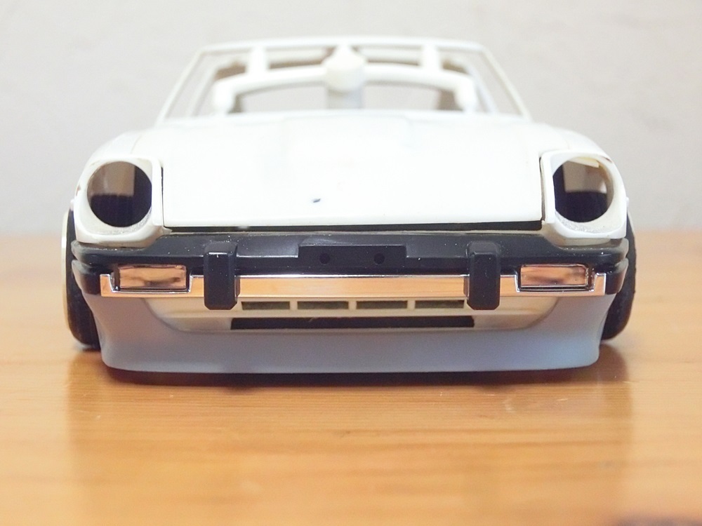 1/24 オリジナル タミヤ S130 280ZX フロントスポイラー ハーフタイプ 旧車 族車 街道レーサー フェアレディZ KAMEI レジン _画像4