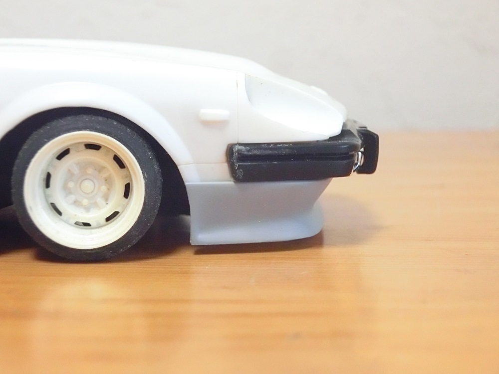 1/24 オリジナル タミヤ S130 280ZX フロントスポイラー ハーフタイプ 旧車 族車 街道レーサー フェアレディZ KAMEI レジン _画像5