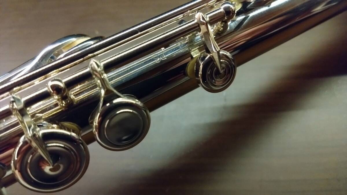 美品 ★アルタスフルート★　PSハンドメイドシリーズ　総銀製モデル　Ag997　メタライズドシルバー　Altus Handmade Flutes　AZUMINO JAPAN_画像2