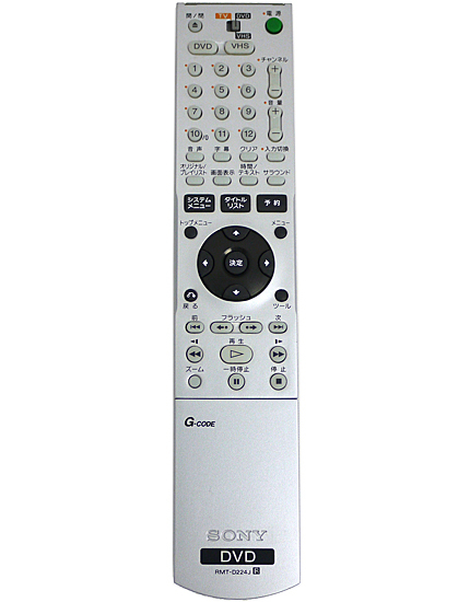 【中古】SONY製 VHSビデオ一体型DVDレコーダー スゴ録 RDR-VX30 リモコン付き [管理:1150004746]_画像2